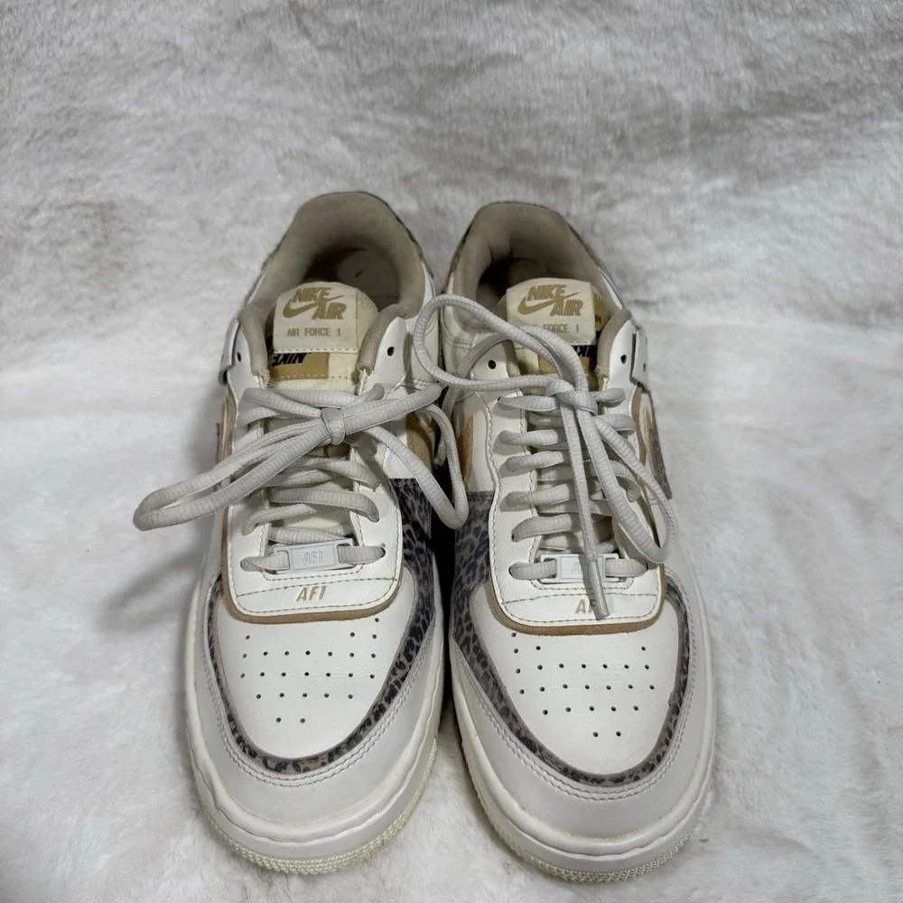 Nike Air Force 1 Shadow White Leopard Animal Print C10919-120